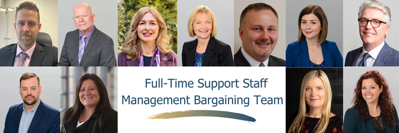 Full-time support staff management bargaining team